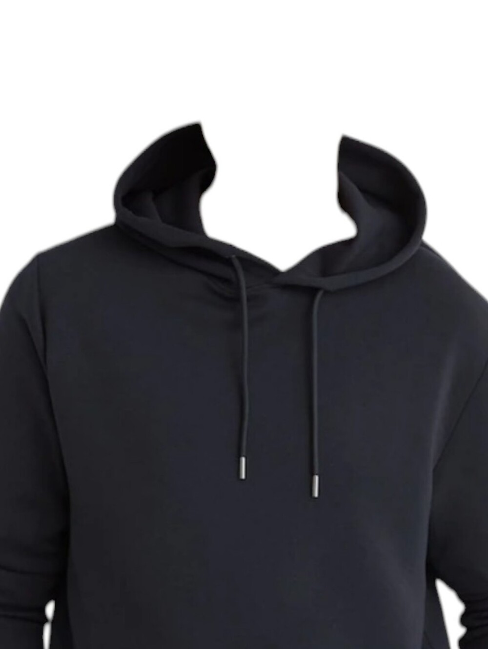 REISS Men's Falco Sueded Cotton-Modal Blend Relaxed-Fit Hoodie L - Picture 3 of 9